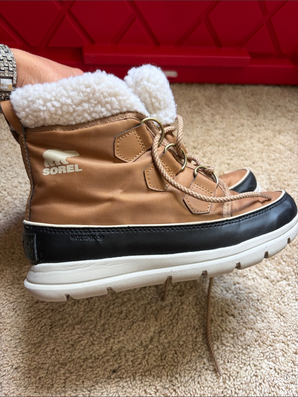 Sorel Explorer Carnival waterproof winter boots size 7.5 - Picture 4 of 7